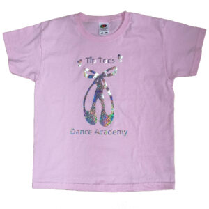 Tip Toes Dance Pink Ballet Shoes T-shirt